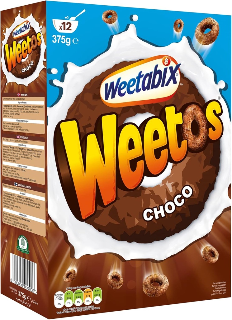 WEETOS CHOCOLATE 375GM