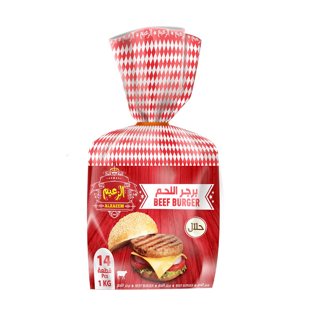 ZAEEM BEEF BURGER 1KG